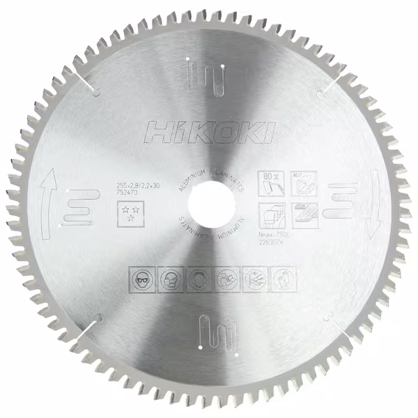 Lame de scie circulaire 255x30 T80 Alu · réf. 752470