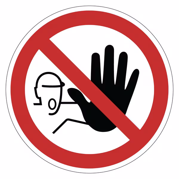 Autocollant d'interdiction d'entrée · réf. WB323793