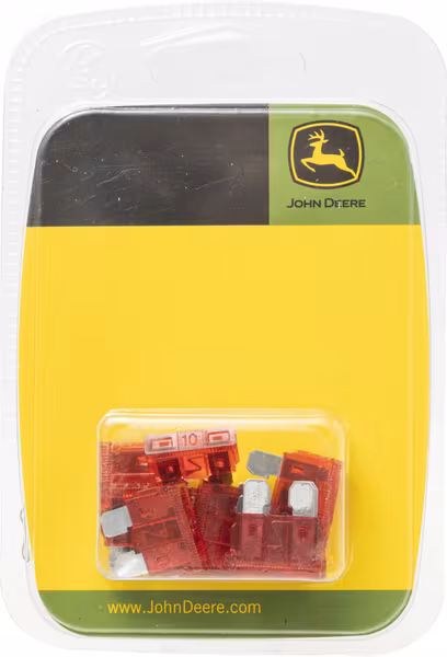 Fusible lame standard 32V 10A longueur 18,6mm rouge pack 10x JDM · réf. MCXFA1032