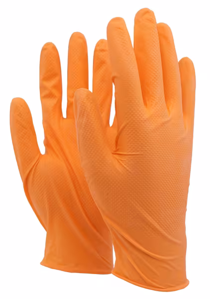 Gants Grip Orange S 100 pièces · réf. RX84ORGDPS