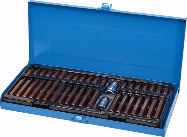 Jeu d'embouts – Hex, Torx, 12 pans XZN 40 pièces. · réf. 68150STI
