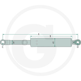 Stabilus Vérin à gaz · réf. 6549705962