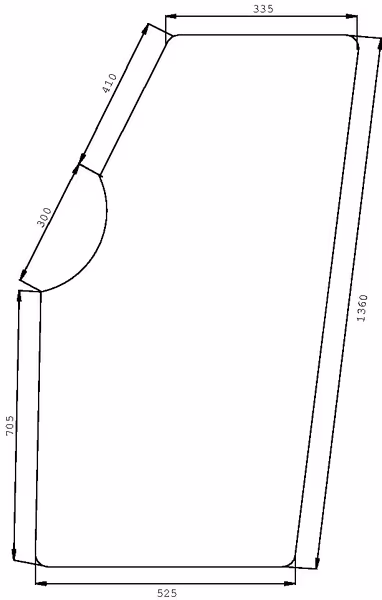 Vitre de porte · réf. D7513