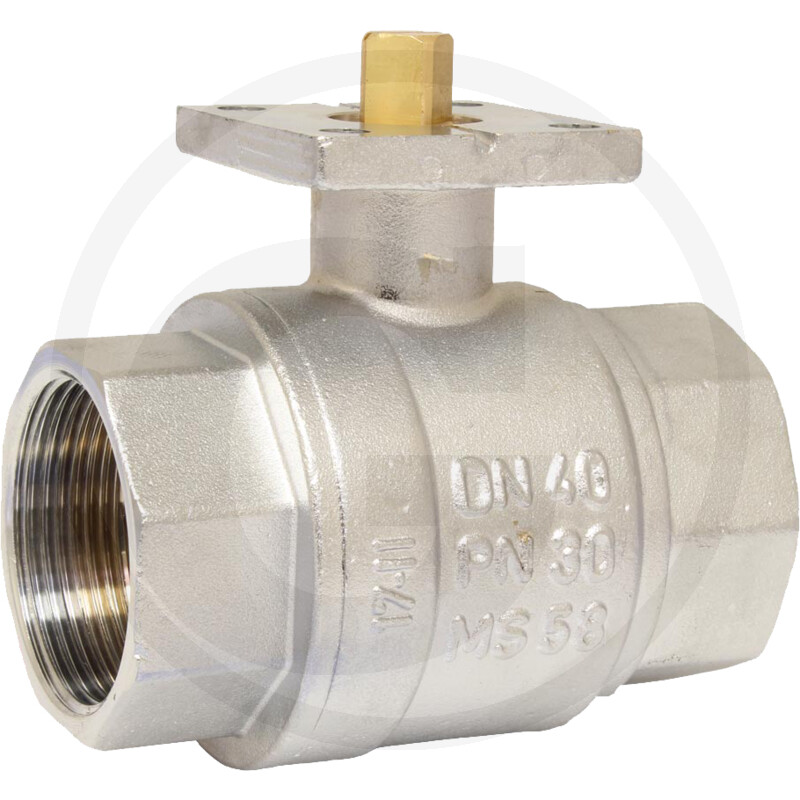 Watergates Vanne à bille 11/2", PN30, Ms/PTFE-FKM · réf. 40504054064