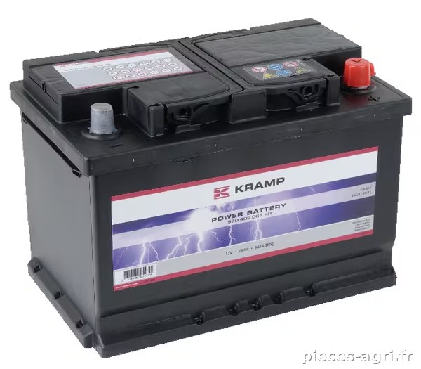 Batterie 12V 70Ah 640A Kramp · réf. 570409064KR