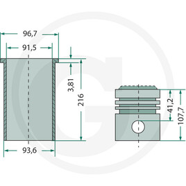 GRANIT Kit cylindrée complet · réf. 38015491
