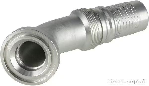 Raccord à sertir 4SH-DN40 avec flasque ø60,3 mm 45° · réf. SFLH402445G2