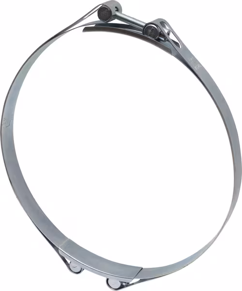 Collier de serrage, 250-260 mm double boulon, double bande DIN912 zingué Kramp · réf. DBHC250260