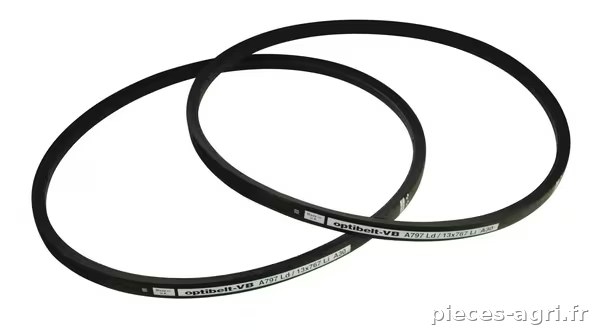 Courroie trapézoïdale A33 13x841 Optibelt · réf. VB13841