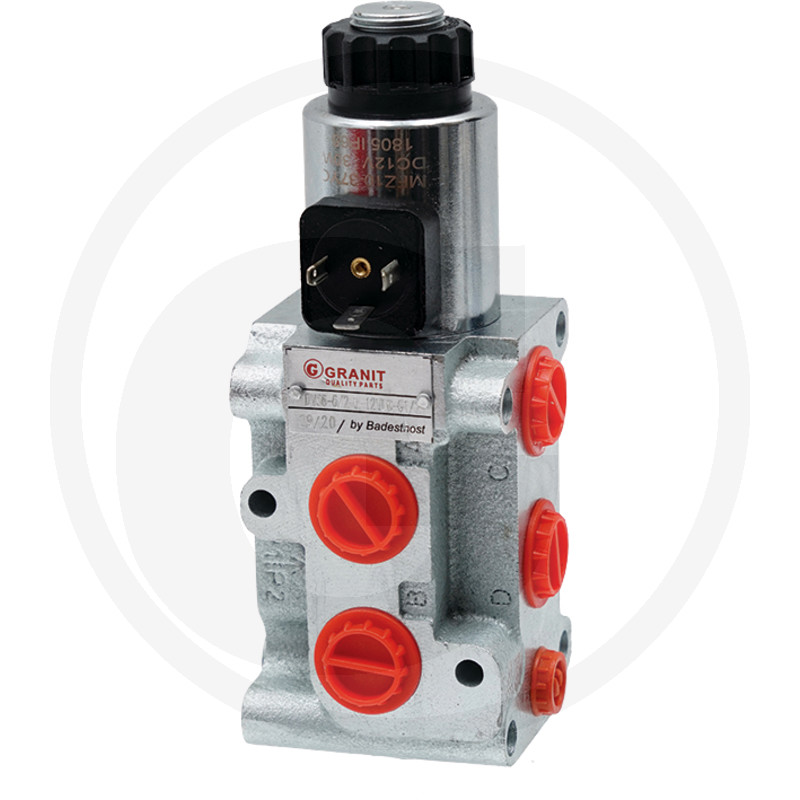 GRANIT 6/2 Wegeventil SWV-E-12V Zn-Ni (3/8'') vue 2