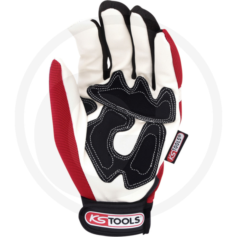 KS Tools Gants de mécanicien en cuir synthétique, XL · réf. 7883100255