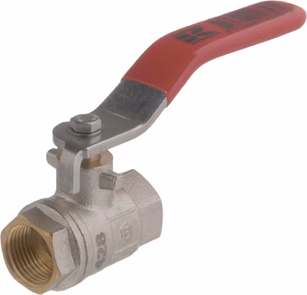 Vanne à bille BSP 2x femelle 3/8" + poignée SS · réf. KS38FKR