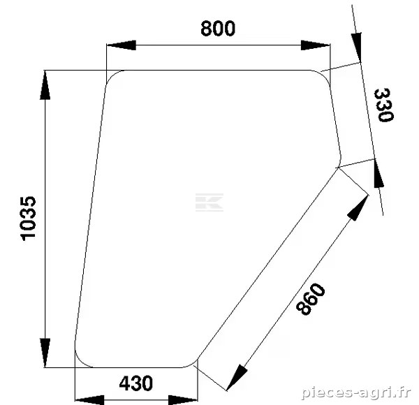 Vitre de porte vue 2