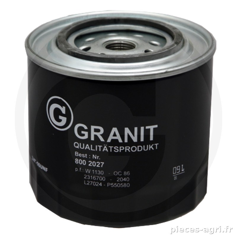 GRANIT Filtre à huile moteur vue 2