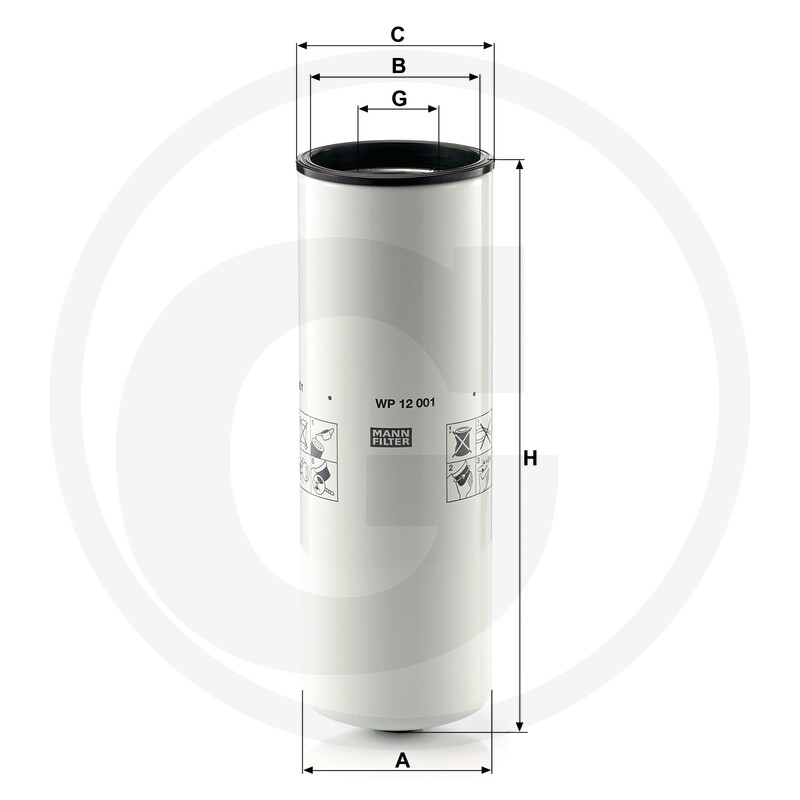MANN FILTER Filtre de vidange huile de lubrification vue 3