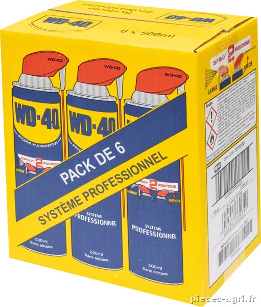 Multifonction WD40 500ml pack de 6 aérosols · réf. 33032WD40500SSFR