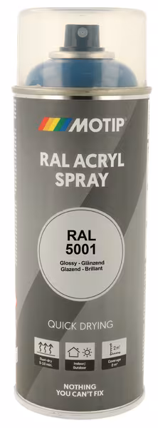 RAL 5001 spray bleu/vert · réf. 07000