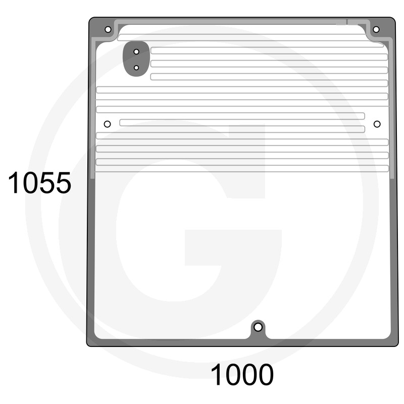 TREX.PARTS Lunette arrière chauffante (24 V et 48 V · réf. 12545676