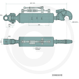 CBM Barre de poussée hydraulique · réf. 35912434