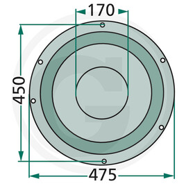 GRANIT Assiette de support · réf. 64706580805F