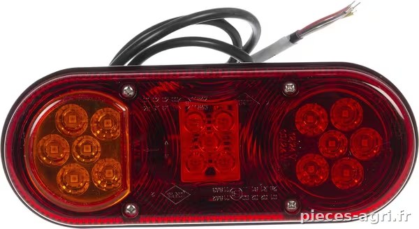 Feu arrière LED rectangle gauche câblé · réf. LA45007