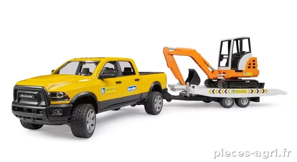 RAM avec remorque et excavatrice · réf. U02546