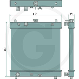 TREX.PARTS Radiateur d'eau · réf. 11466936