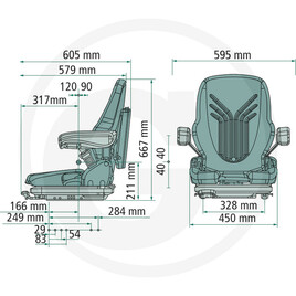 TREX.PARTS Siège MSG 65/522 tissu · réf. 11464513