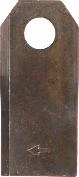 Couteau de faucheuse côté droit 107 x 47 x 4 mm alésage · réf. VNB087519301