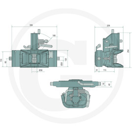 Scharmüller Zugmaul Automatik W330 S32 CH-I (Ø38mm) F2 · réf. 777033303221A17