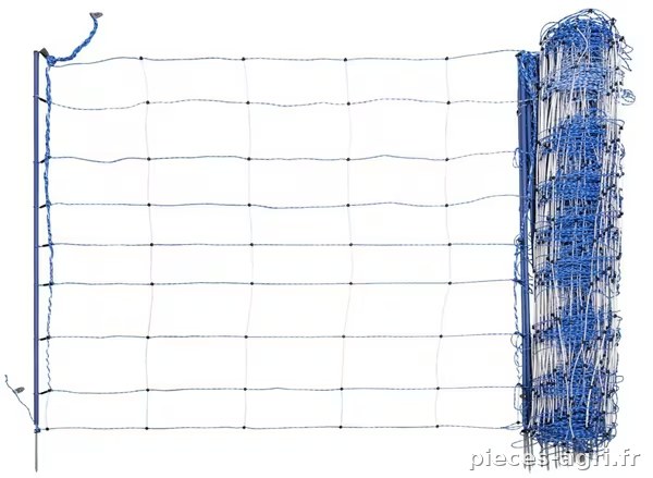 Grillage TitanNet Premium 50m bl/wh 122 cm Sgl Prong · réf. 27840AKO