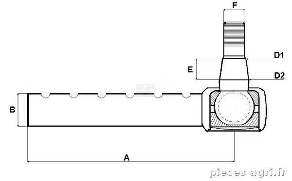 Rotule de direction · réf. SHP724KR