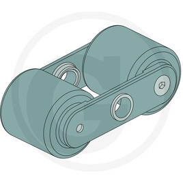 TREX.PARTS Fourche de roue Tandem complète · réf. 12264527