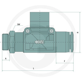 GRANIT 3-2 - Wege - Handventil B-HVSE-8-1/4-KU vue 2
