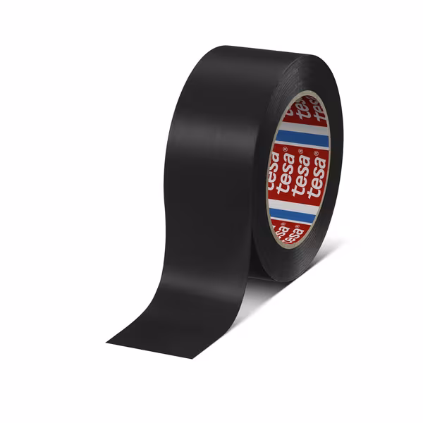 Ruban adhésif premium PVC permanent, noir, 33m x 50mm, TesaFLEX® · réf. T041690005593