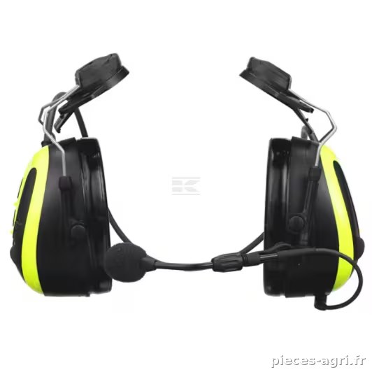 Écouteurs WS™ ALERT™ X+, application, jaune, fixation pour casque, Bluetooth vue 3