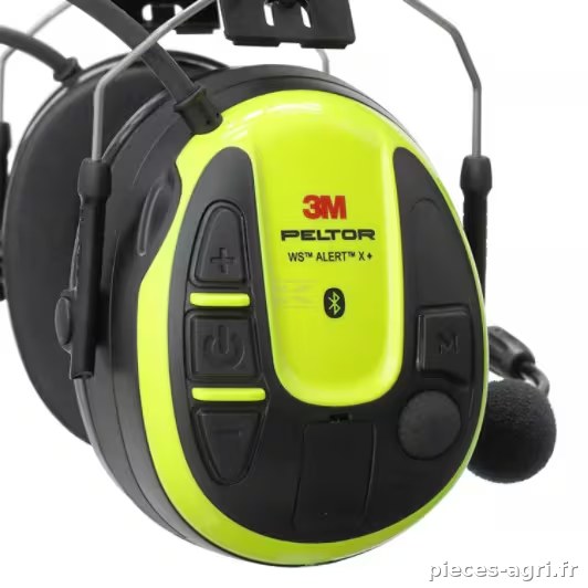 Écouteurs WS™ ALERT™ X+, application, jaune, fixation pour casque, Bluetooth vue 5