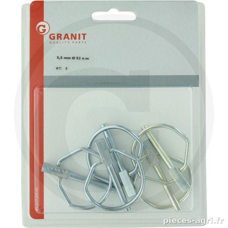 Blister Assortiment de goupilles clips vue 2