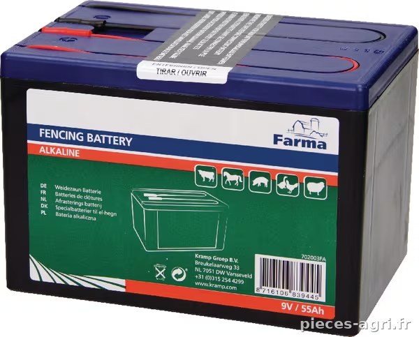 Batterie alcaline 55Ah · réf. 702003FA
