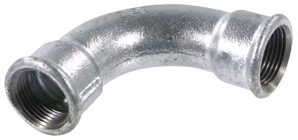 Coude 90° fem/fem zingué 2" · réf. FG22