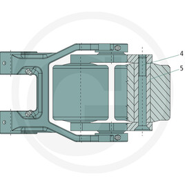 TREX.PARTS Fourche de roue Tandem complète · réf. 12056015