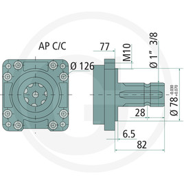 Annovi Reverberi Pompe pistons/membr. AR 1064 AP C/C SGC vue 4