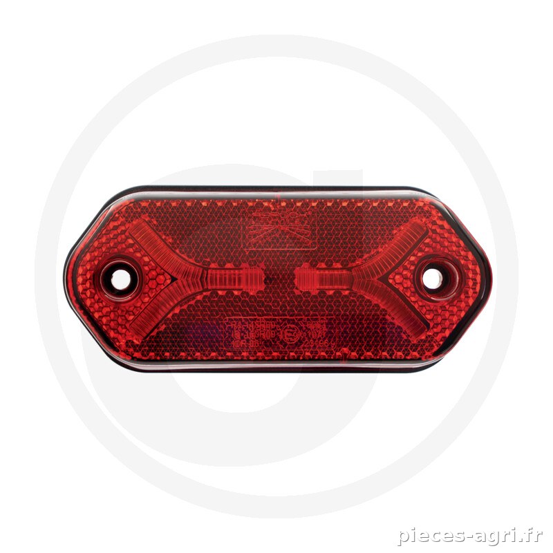 ASPÖCK Feu de position Flatpoint IV rouge P&R vue 2