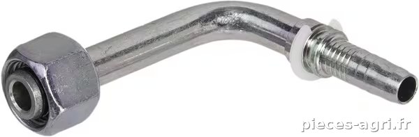 Raccord DN10-M18x150-12L 90° 75mm · réf. PGLO101890H75