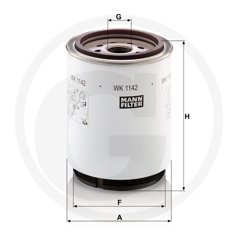 MANN FILTER Filtre à carburant vue 3