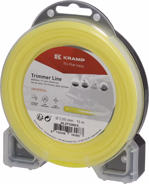 Fil de coupe Ø 2.65mm 15m rond jaune Kramp · réf. NL2715RKR