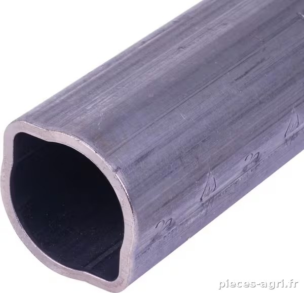 Tube profilé extérieur 2aG, couleur citron, diamètre 57,5 x 48 x 3,5 mm, longueur : 2 900 mm · réf. 753600