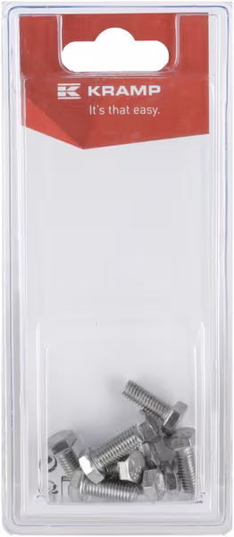 Boulon inox M6 x 16mm, A2 (10) · réf. KR933616RVSP10B