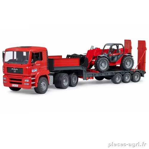 Camion surbaissé Manitou MAN TGA avec chargeur télescopique MLT 633  · réf. U02774