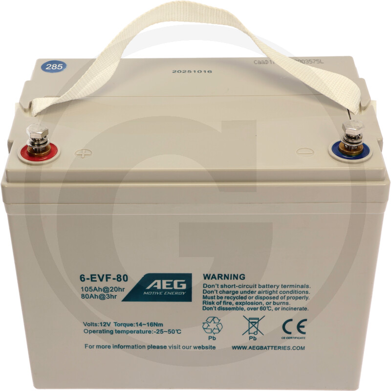 TREX.PARTS Batterie de traction 12 V 105 Ah vue 2